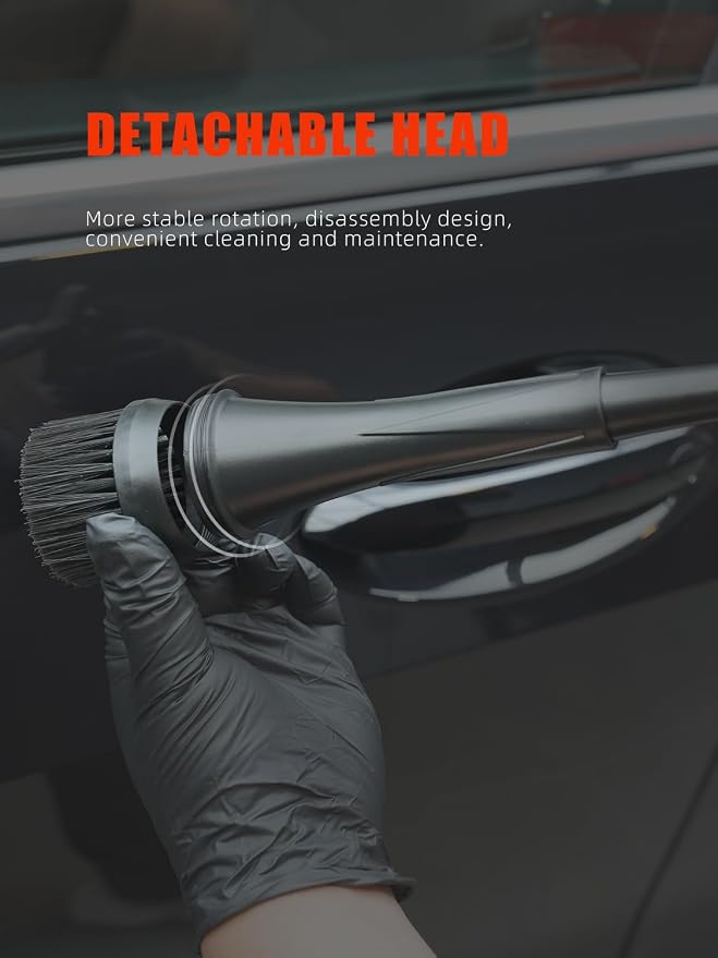 SPTA Car Cleaning Gun, Car Blow Gun Trumpet Head High Pressure Dryer Blow Gun, Car Cleaning Air Gun Kit, Vortex Air Cleaning Tool for Quickly Blasts Dirt and Dust from Surface