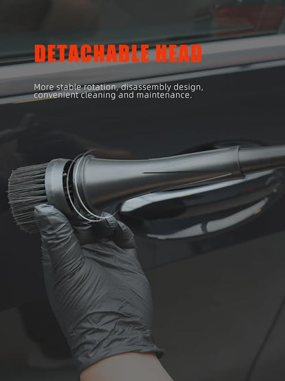 SPTA Car Cleaning Gun, Car Blow Gun Trumpet Head High Pressure Dryer Blow Gun, Car Cleaning Air Gun Kit, Vortex Air Cleaning Tool for Quickly Blasts Dirt and Dust from Surface