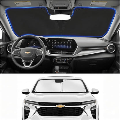 Custom Fit Windshield Sun Shade for Chevrolet Chevy Trax 2013-2026 | Custom Fit Windshield Cover, Blocks UV Rays, Double-Layer Heat Shield, Durable Frame, Easy Fold & Storage