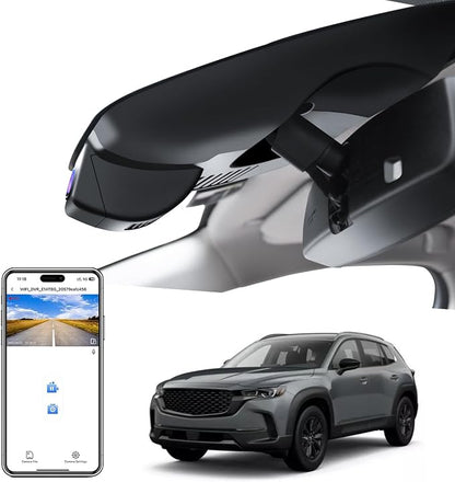 Mangoal 4K Dash Cam Custom fit for Mazda CX-50 2023 2024(Model A), UHD 2160P Video, Free App & WiFi, GPS, 64GB Card