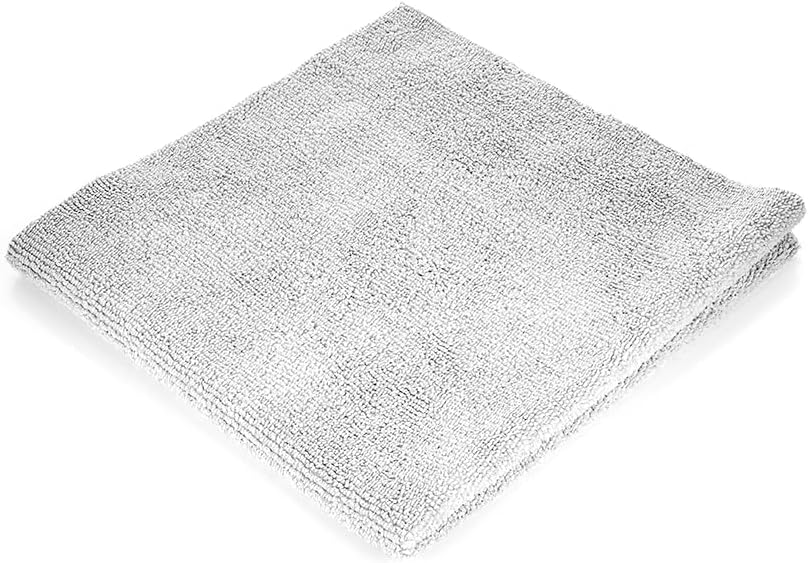 The Rag Company - Edgeless 300 - Microfiber Detailing Towels, Perfect for Removing Polishes, Sealants, and Glaze; Great for Interior Cleaning and Dirty Jobs; 300GSM, 16in x 16in, Ice Grey (10-Pack)