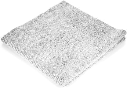 The Rag Company - Edgeless 300 - Microfiber Detailing Towels, Perfect for Removing Polishes, Sealants, and Glaze; Great for Interior Cleaning and Dirty Jobs; 300GSM, 16in x 16in, Ice Grey (10-Pack)
