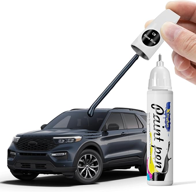 C8 Stone Blue Touch Up Paint Compatible with Ford, DIY Car Paint Scratch Repair, Automotive Paints, Quick & Easy Fix Scratch Repair for Escape/Explorer/Expedition
