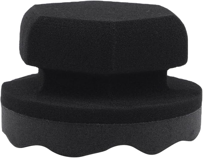 Pro Tire Hex Grip Applicator - Tire Shine Car Detailing Foam Sponge Tool | Car Cleaning Supplies After Car Wash Tire Cleaner | for Vinyl Rubber & Trim Accessories | Wheel Cleaner Rim