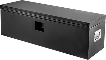 Underbody Truck Tool Box Steel Storage ToolBox, Tool Chest Organizer w/Lock and Keys For Pickup, Truck Bed, RV, Trailer, Heavy Duty Waterproof Black Box,48 x 15 x 15 Inch