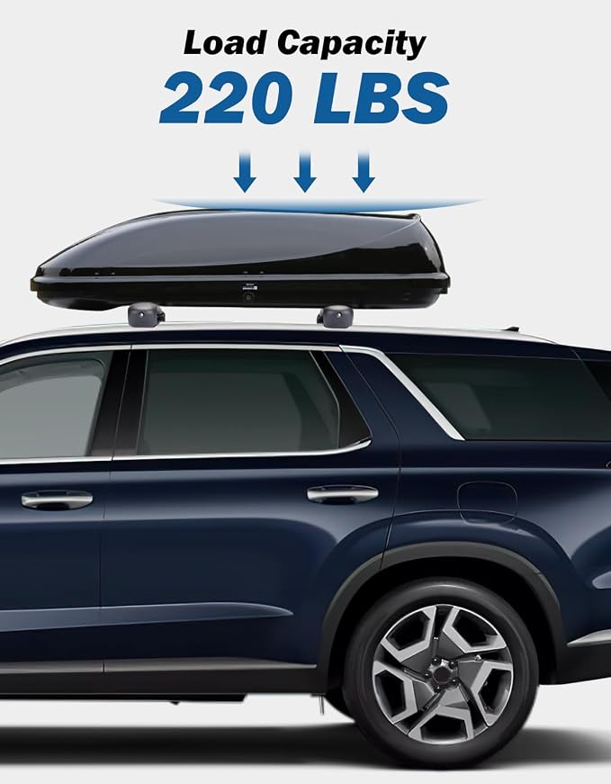 JOYTUTUS Lockable Roof Rack Cross Bars Compatible with Hyundai Palisade 2019-2025 SE SEL XRT Limited Calligraphy, Lockable Heavy Duty Aluminum Cargo Bar Roof Rails Carrier