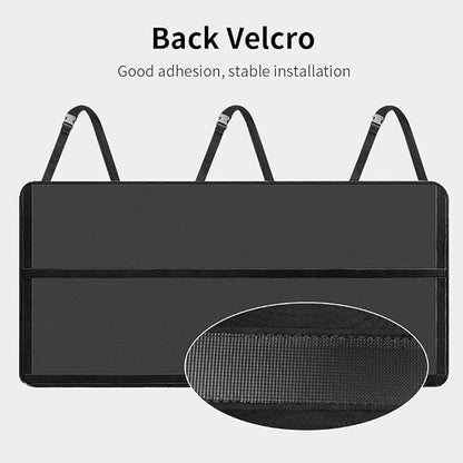 Viaviat Hanging Car Trunk Organizer, Collapsible Backseat Storage Bag with 9 Large Pockets for Medium or Large Size SUV, Truck, MPV, Car Interior Accessories (Black)