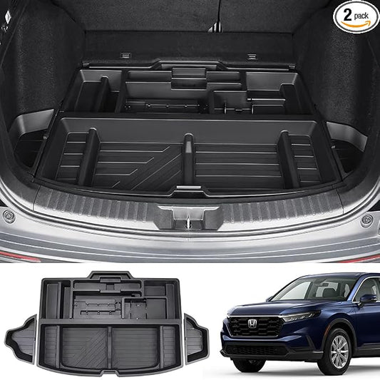 Trunk Custom-Fit Organizer for 2023-2026 Honda CR-V, SUV Insert Cargo Rear Hatch Storage Box for CRV EX LX EX-L Touring Turbo Plus Sport Accessories