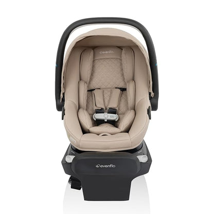 Evenflo Revolve180 LiteMax NXT Rotating Rear-Facing Lightweight Preemie and Infant Car Seat 3-30lbs. with SensorySoothe. Easy Install with Base (Topaz)