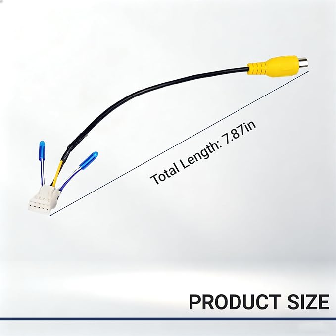 10 Pin Backup Camera Harness Adapter for Android Car Stereo Wiring Harness Connector, Rearview Input Adapter Plug Cable