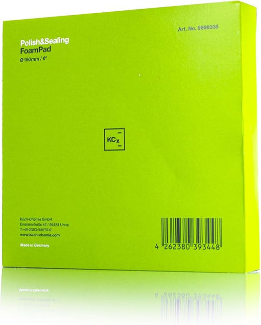 KOCHCHEMIE - Polish & Sealing Pad V2 - Extra-Fine Sponge for Evenly Applying Sealing Products; Low Torsion Forces & High Stability; Contours Easily (150mm x 23mm)