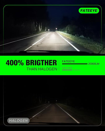 𝟵 𝟬 𝟬 𝟱/𝗛𝗕𝟯 𝟵 𝟬 𝟬 𝟲/𝗛𝗕𝟰 Bulbs Combo – Pack of 4, Super Bright 𝟰𝟬,𝟬𝟬𝟬𝗟𝗠, 𝟭:𝟭 𝗦𝗶𝘇𝗲 6500K Cool White, Fanless Silent Design, 50000-Hour Lifespan