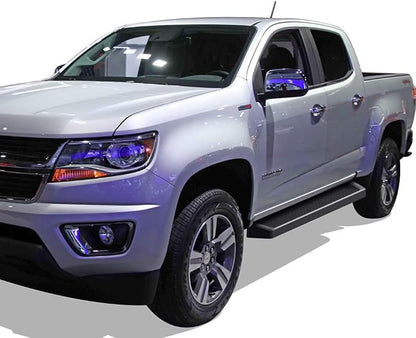 APS Black Running Boards Style Compatible with Chevy Colorado GMC Canyon 2015-2026 Crew Cab (Nerf Bars Side Steps Side Bars)