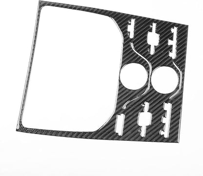 Premium Carbon Fiber Only Compatible with Ford Edge SEL 2011 2012 2013 2014 Accessories Car Central Control A/C Knob Climate Control Panel Cover Interior Trim Sticker Decal Black 1PC