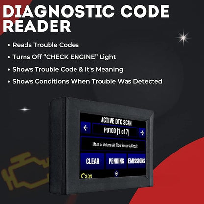 ScanGauge 3 Touch Screen OBD2 Scanner, Digital Gauges & Trip Computer SG3 | Digital Gauges, WiFi Updates, SG3