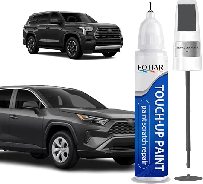 1G3 Magnetic Gray Metallic Touch up Paint for Toyota-Exact Match Scratch Repair Kit 2-In-1 Premium Car Paint Pen for Chips & Nicks