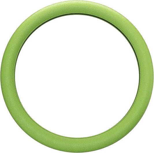LRITER Car Steering Wheel Cover, Non-Slip Silicone Material, Multiple Color Choices, Universal Auto Parts Steering Wheel Cover, Suitable for Most Cars (Green)