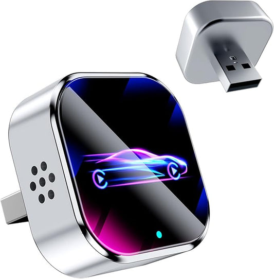 2026 Wireless CarPlay Adapter Upgrade Wired CarPlay to Wireless, Mini USB Design for Cars with Built-in Wired Apple CarPlay Plug and Play Easy Use Fast Stable Connection Car Play for iPhone