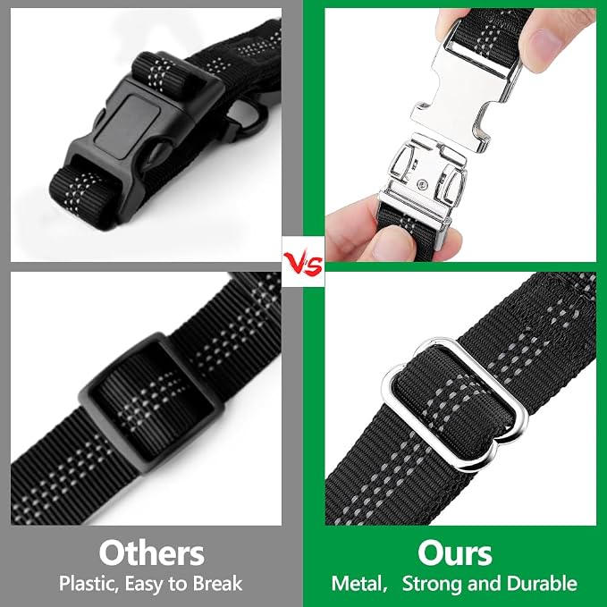 Plutus Pet Dog Seat Belt for Car Headrest, Reflective and Adjustable Restraint with Elastic Bungee for Safety, Vehicle Seatbelt Harness for Small Medium Large Dogs and Cats, Chocolate