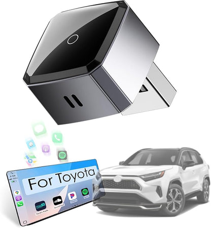 Wireless Carplay Adapter for iPhone, Convert Wired to Apple Carplay Wireless Adapter, Mini Size, Plug and Play, Connection Stable No Delay Car Play for Toyota Specific Models