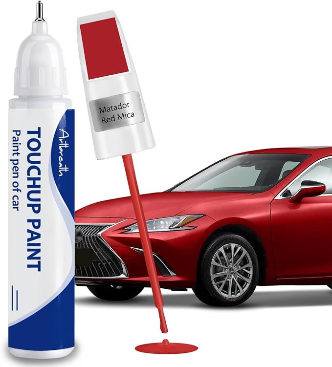 Matador Red Mica(3R1) Touch Up Paint for Lexus-Exact Match–Chips and Nicks Car Paint Scratch Repair Kit Automotive Paint Pen for 2025 ES/2024 IS/2024 LS/2025 UX HYBRID/NX/2024 RX/GX/RZ/LX