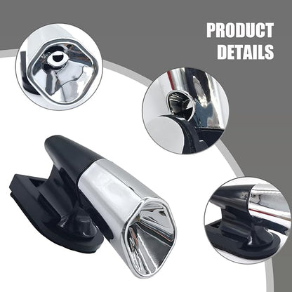 Pack-4 Car Deer Warning Devices, ABS Deer Whistles Repeller, Ultrasonic Animal Alarms, Universal Safety Auxiliary Accessory, Compatible with Most Car Models (Silver)