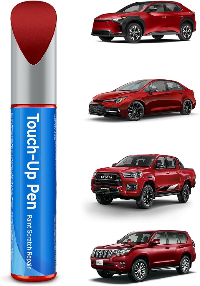3R3 Barcelona Red Pearl Touch Up Paint Compatible with Toyota Exact Match Touch Up Paint Car Scratch Repair