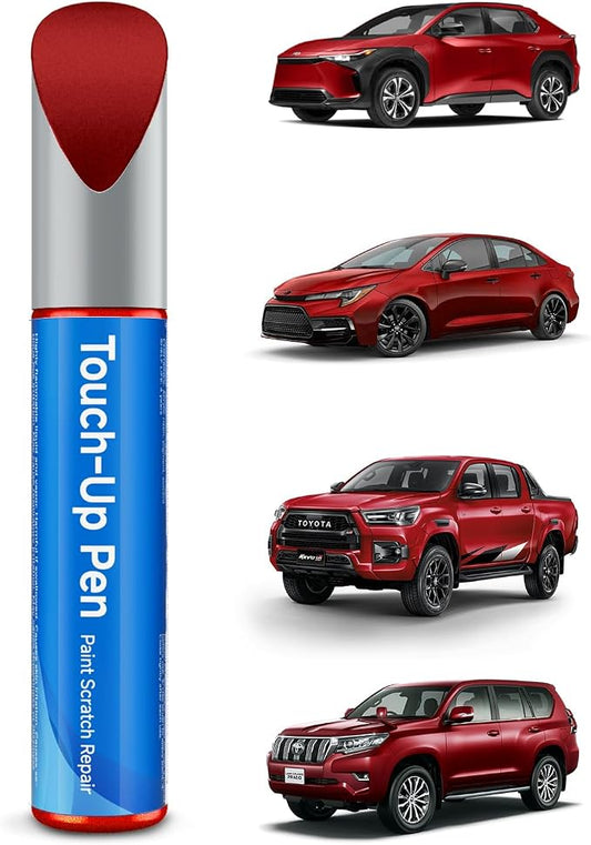 3R3 Barcelona Red Pearl Touch Up Paint Compatible with Toyota Exact Match Touch Up Paint Car Scratch Repair