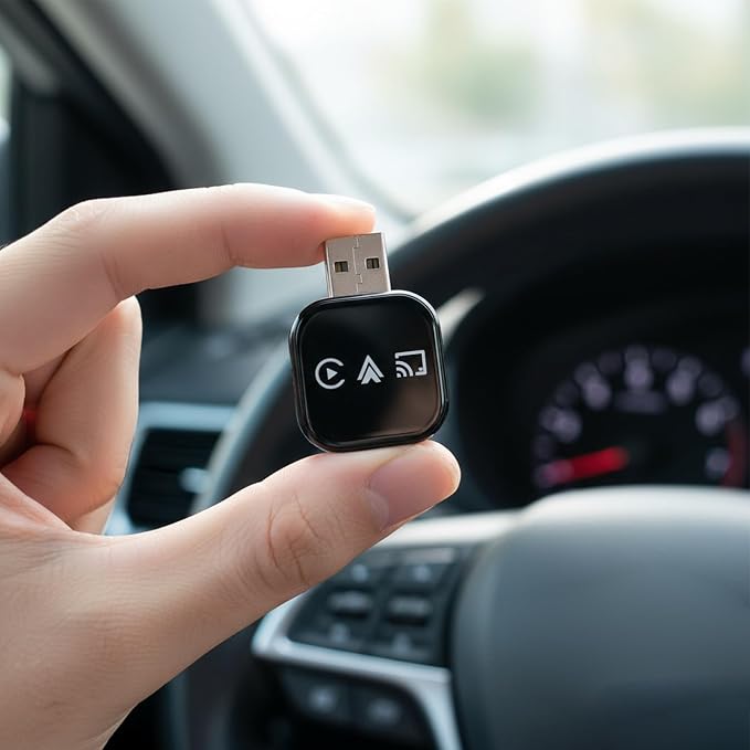 Car Display Video Adapter - Plug Play Converter, Wireless Car Adapter to Play Video on Cars Screen, for Daily Commuting Long Distance Travel City Driving Music Streaming Calling | Parking Assistance