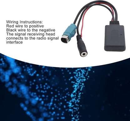 Car Stereo Adapter, Car Radio Cable Microphone Handsfree Adapter Fit for KCE?236B / CDA?9852 / E