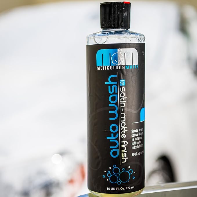Chemical Guys Car Wash Soap – Meticulous Matte – High Foaming Car Foam Soap for Foam Cannons, Guns and Buckets – Safe for Satin and Matte Paint Finishes, Scratch Free Cleaning, 16 oz Bubble Gum Scent