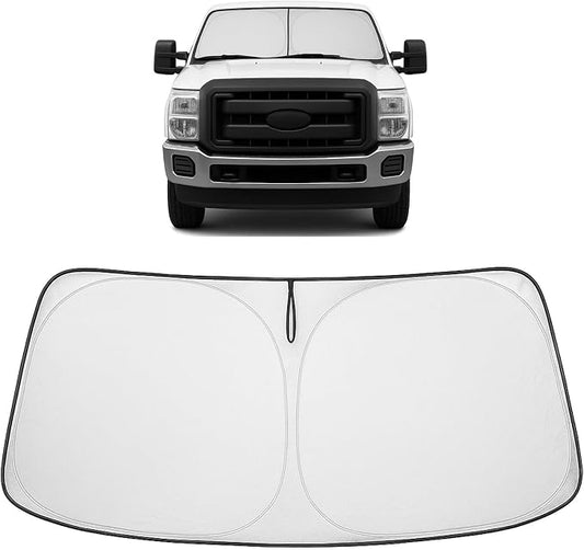 Proadsy 2026 Upgrade Front Windshield Sun Shade Foldable Sunshade Protector Custom Fit for 2008-2016 Ford Super Duty F-250 F250 F-350 F350 F-450 F450 F-550 F550 2Door 4Door Pickup Accessories