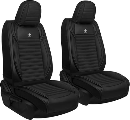 Seat Covers Fit for Nissan Rogue 2015-2026, Breathable and Comfortable Leather Car Seat Cover, Standard Waterproof Cushion Cover Auto Interior Accessories (Black)