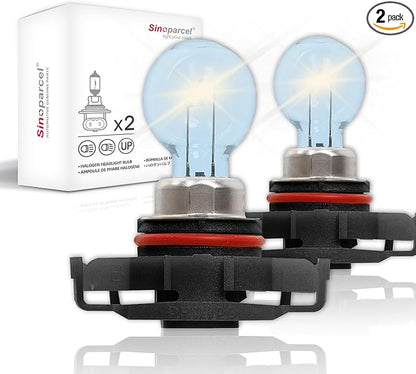 Sinoparcel 5202/PS24W Halogen Fog Light Bulb, 3800K Yellow High Performance Fog Replacement Lamp for Standard 12V 24W Bulb, Pack of 2