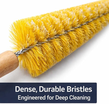 HI-TECH Wheel Spoke Brush for Rims & Wheels - Cone Shape for Cleaning Crevices & Hard-to-Reach Areas, Chemical Resistant, Safe on All Finishes - 1 Pack