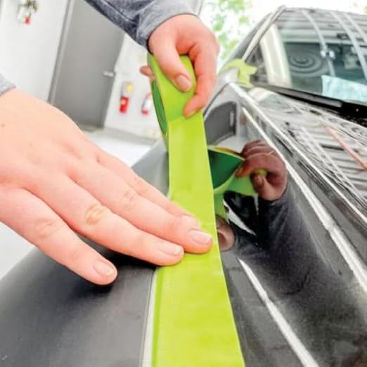 LAUCO DINOGREN High Performance Masking Tape for Car Paint, Heat & Water Resistant, Multi-Purpose Green (0.75 in (6 Rolls))