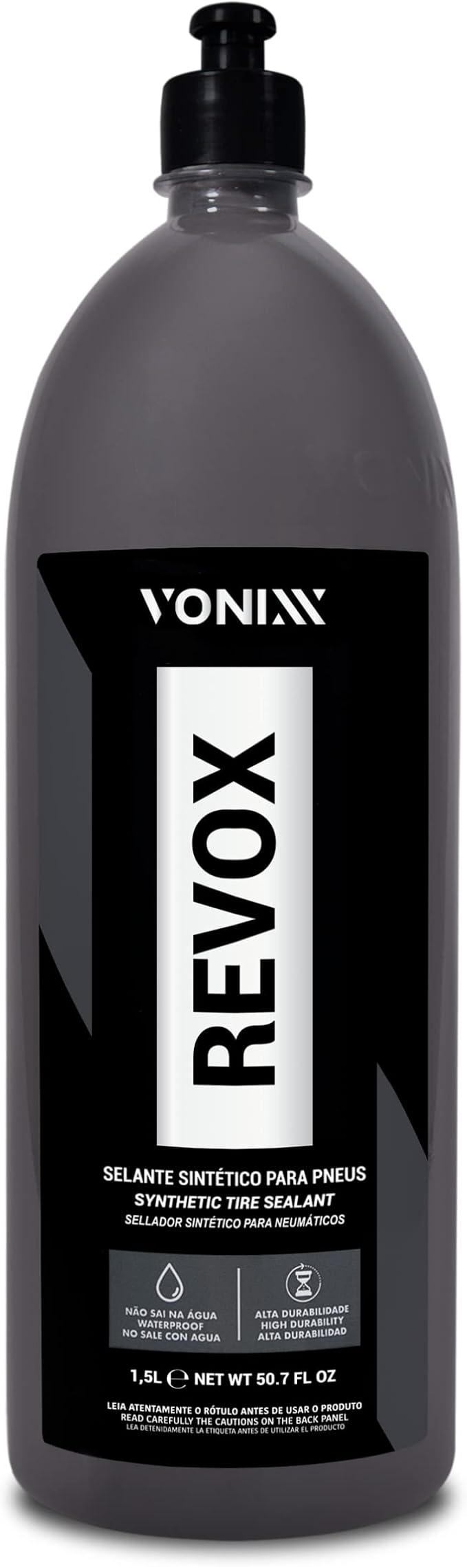 Vonixx Revox Synthetic Tire Sealant 50.7 fl oz (1.5 L) - Protect and Renew The tire, Water Repellency, Resistant to mud and rain, Leaving The tire Clean for Longer.