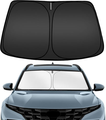 ARISMOTOR Windshield Sun Shade for H-yundai Santa Cruz 2022-2025 2026, Custom Fit Foldable Front Window Sunshade Sun Visor Protector, Block UV Rays Keep Your Car Cooler