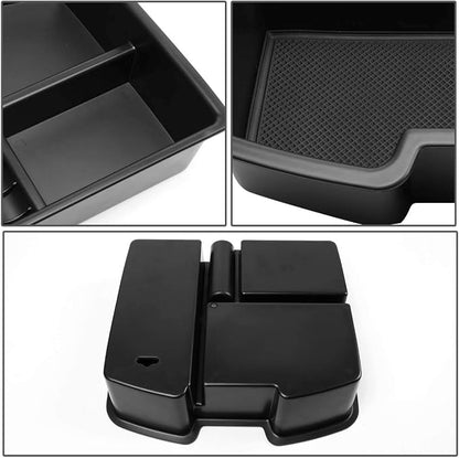 DNA MOTORING Center Console Organizer Tray Compatible with 07-14 Silverado Sierra 1500 2500HD 3500HD, Armrest Storage Box, ZTL-Y-0018
