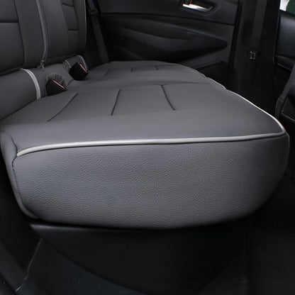 EKR Corolla Seat Covers Custom Fit for Toyota Corolla 2019 2020 2021 2022 2023 2024 2025 2026 Hatchback SE/XSE/Nightshade,Full Set Leather Car Seat Cover for SUV-Faux Leather(Gray)