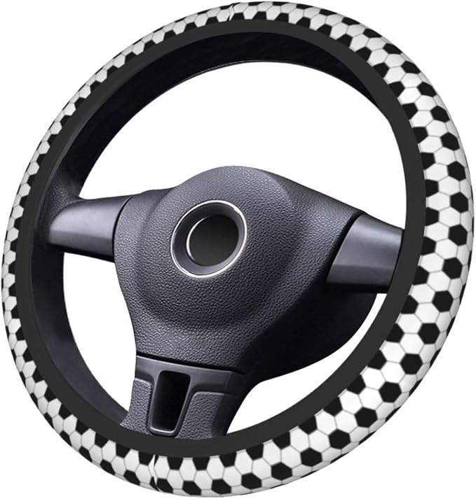 Football Steering Wheel Covers Non Slip Neoprene Universal 15 Inch Steering Wheel Protector Car Cover for Men Women