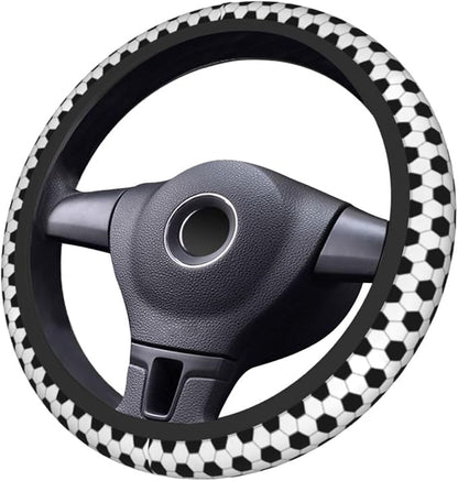 Football Steering Wheel Covers Non Slip Neoprene Universal 15 Inch Steering Wheel Protector Car Cover for Men Women