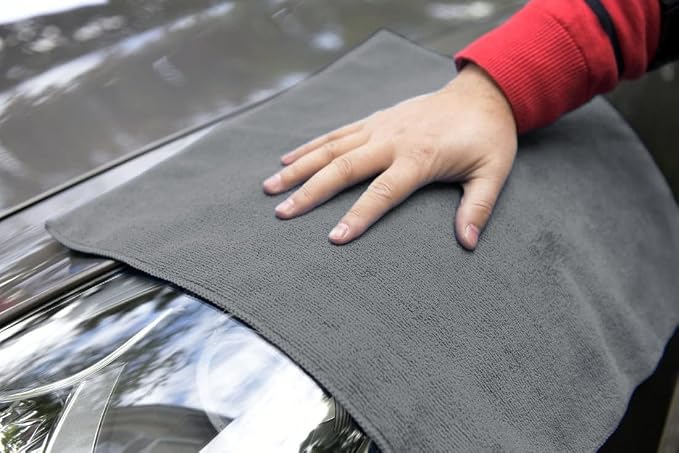 Avalon Towels Microfiber Cleaning Cloths (Value Pack of 48) - Size 16 x 16 Inches, Highly Absorbent Cleaning Rags, Lint Free, Reusable and Washable, Microfiber Towels for Cars