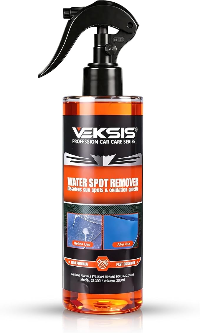Water Spot Remover – 300ml Heavy Duty Liquid for Car Paint, Glass & Chrome – Dissolves Hard Water Stains & Mineral Deposits – Safe for Ceramic Coating & Clear Coat – Streak-Free Finish