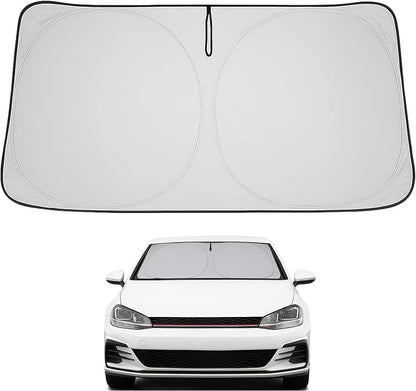 Proadsy 2026 Upgrade Front Windshield Sun Shade Foldable Sunshade Protector Custom Fit 2015-2021 Volkswagen Golf GTI Accessories
