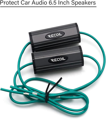 RECOIL BB-65 Bass Blocks Designed to Protect Car Audio 6.5 Inch Speakers, Eliminate Frequencies 0-600Hz at 4Ohms, Pair