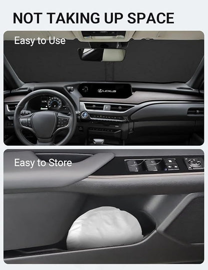 Proadsy for Lexus UX 2019-2024 2025 2026 Windshield Sun Shade 4-Layer Foldable Front Sunshade Protector Sun Visor Blocks UV Rays Keep Car Cooler