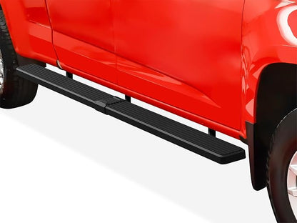 APS Running Boards (Nerf Bars Side Steps Step Bars) Compatible with Chevy Colorado GMC Canyon 2015-2026 Crew Cab 6ft Bed (Black Powder Coated 6 inches Wheel to Wheel)