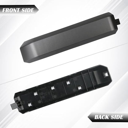 TQPONLY 1 Pcs Interior Inner Door Handle Cover Trim | Compatible with 2015-2020 Ford F150 Truck Accessories Replacement | Front Right Passenger Side Door Armrest Pull Handle (Dark Gray)