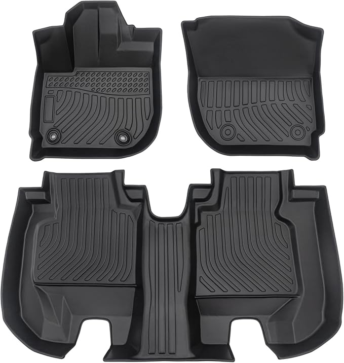 Cartist Custom Fit for Floor Mats HR-V 2016 2017 2018 2019 2020 2021 2022 HRV All Weather Floor Liners Front & 2nd Row Seat TPE Waterproof